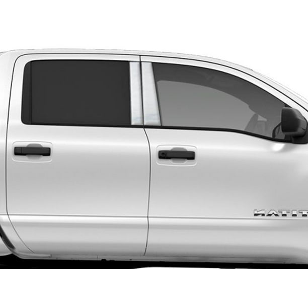 Made in USA Works with 2005-2015 Toyota Tacoma Crew Cab 4PC Stainless Steel Chrome Pillar Post Trim Made in USA Works with 2005-2015 Toyota Tacoma Crew Cab 4PC Stainless Steel Chrome Pillar Post Trim